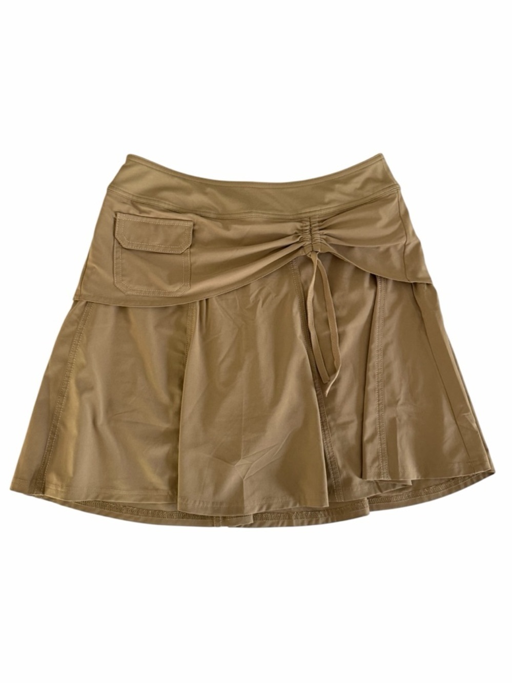 ATHLETA tan Wherever Skort Athletic Travel Golf Tennis Skirt size 4